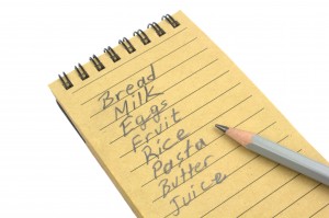 shopping list